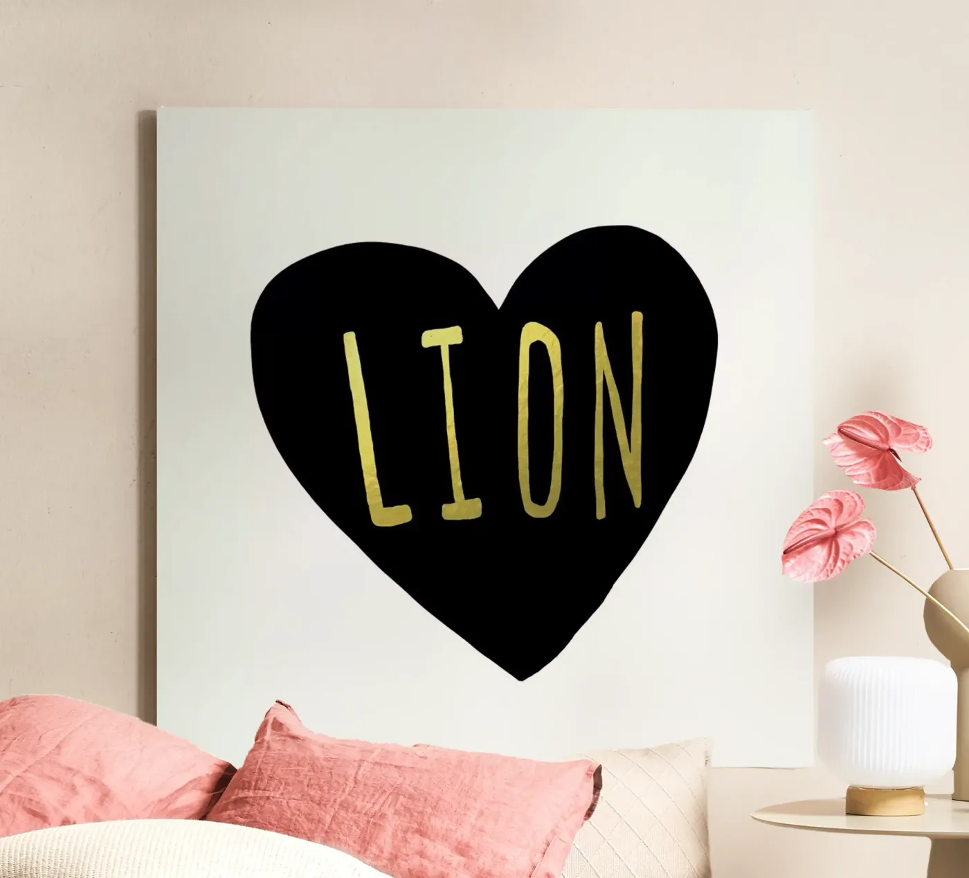 Lion tela da Leah Flores