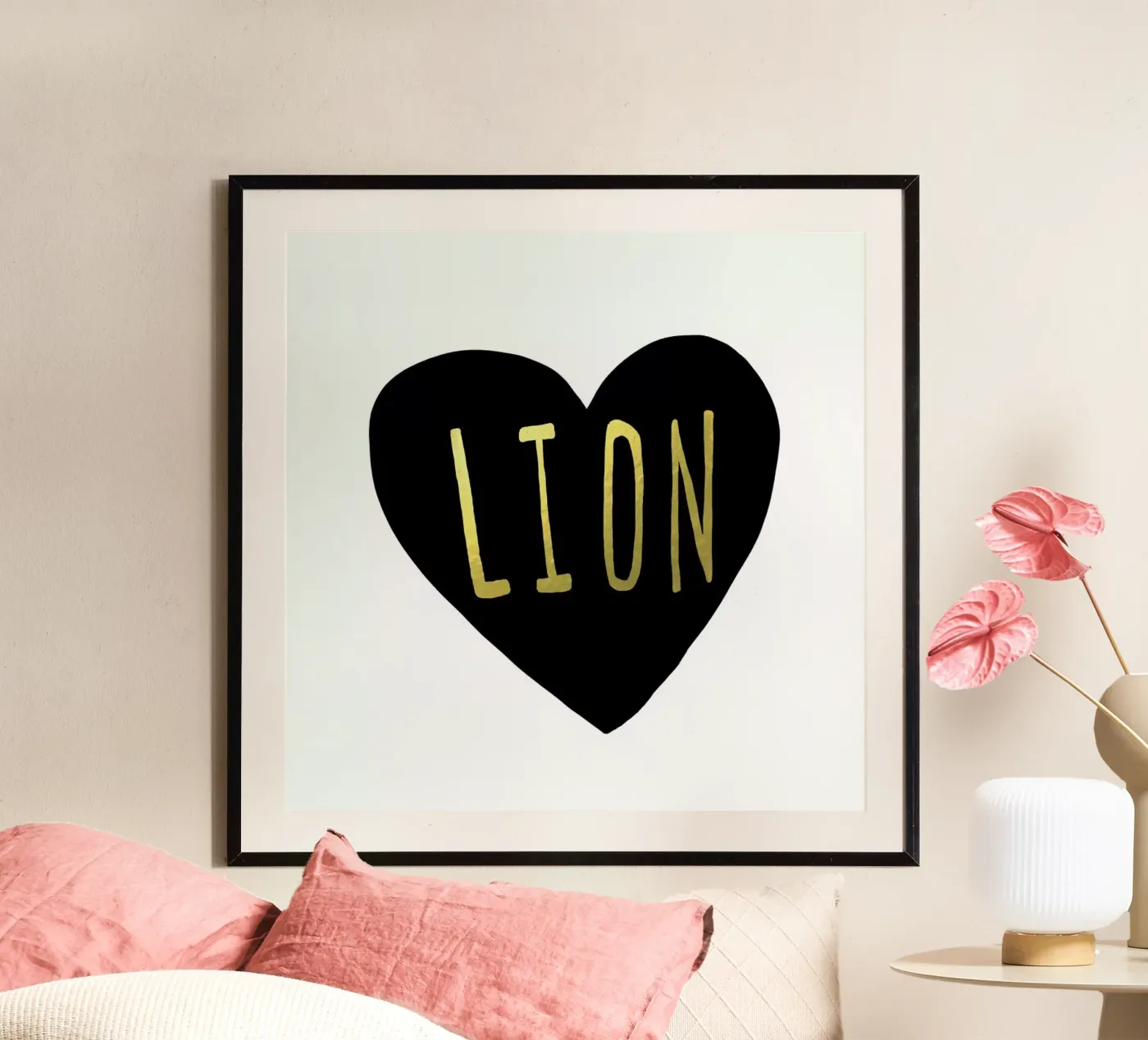 Lion Poster von Leah Flores