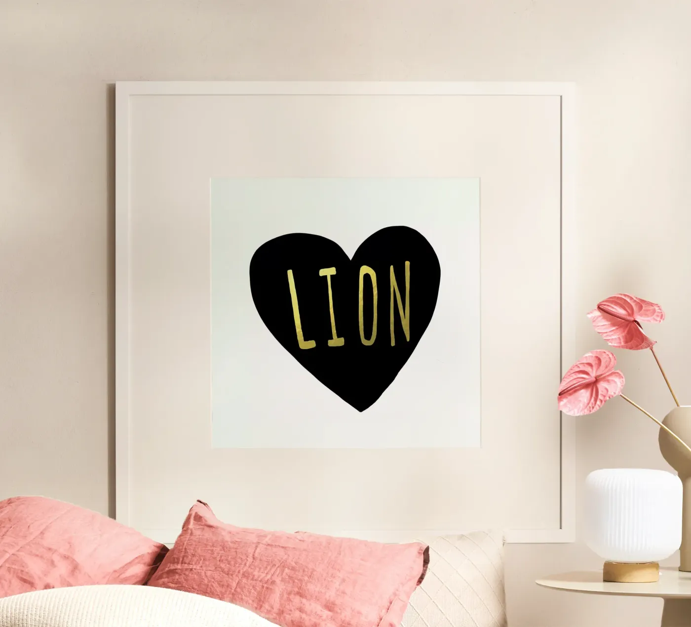 Lion Poster von Leah Flores