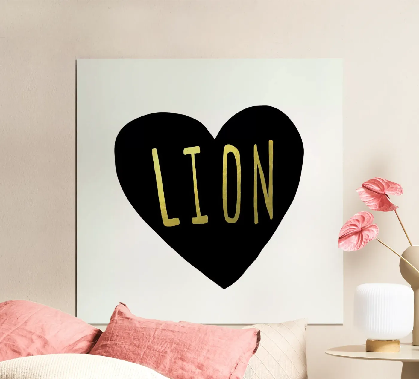 Lion Poster von Leah Flores