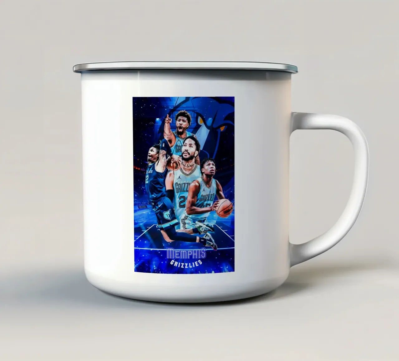 Memphis Grizzlies tazza in smalto da tenten
