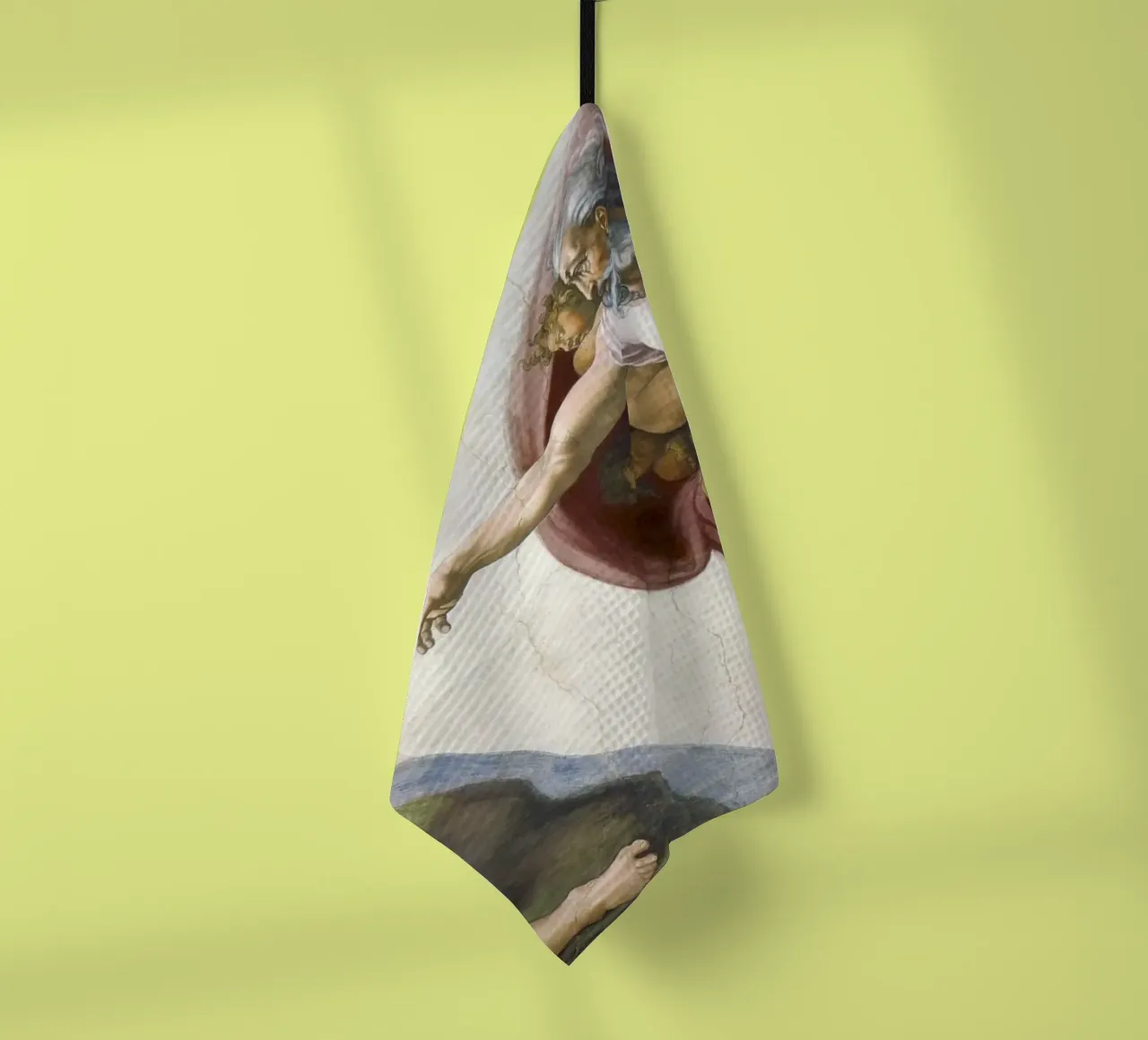 Michelangelo Buonarroti's The Creation of Adam torchon de Venus Art