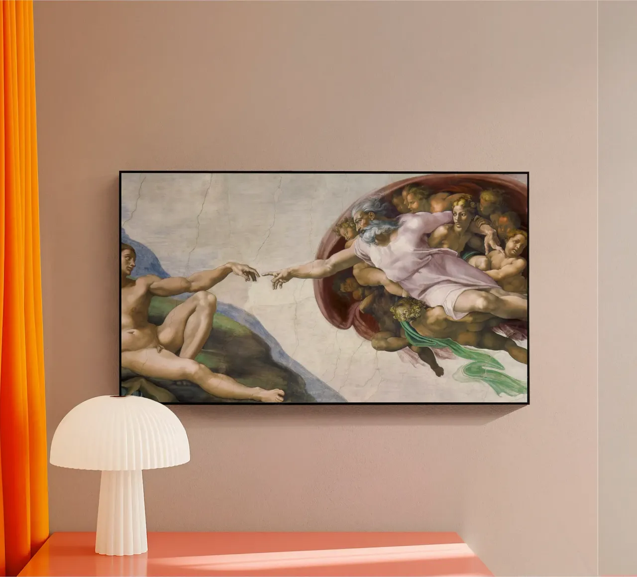 Michelangelo Buonarroti's The Creation of Adam plexiglass da Venus Art