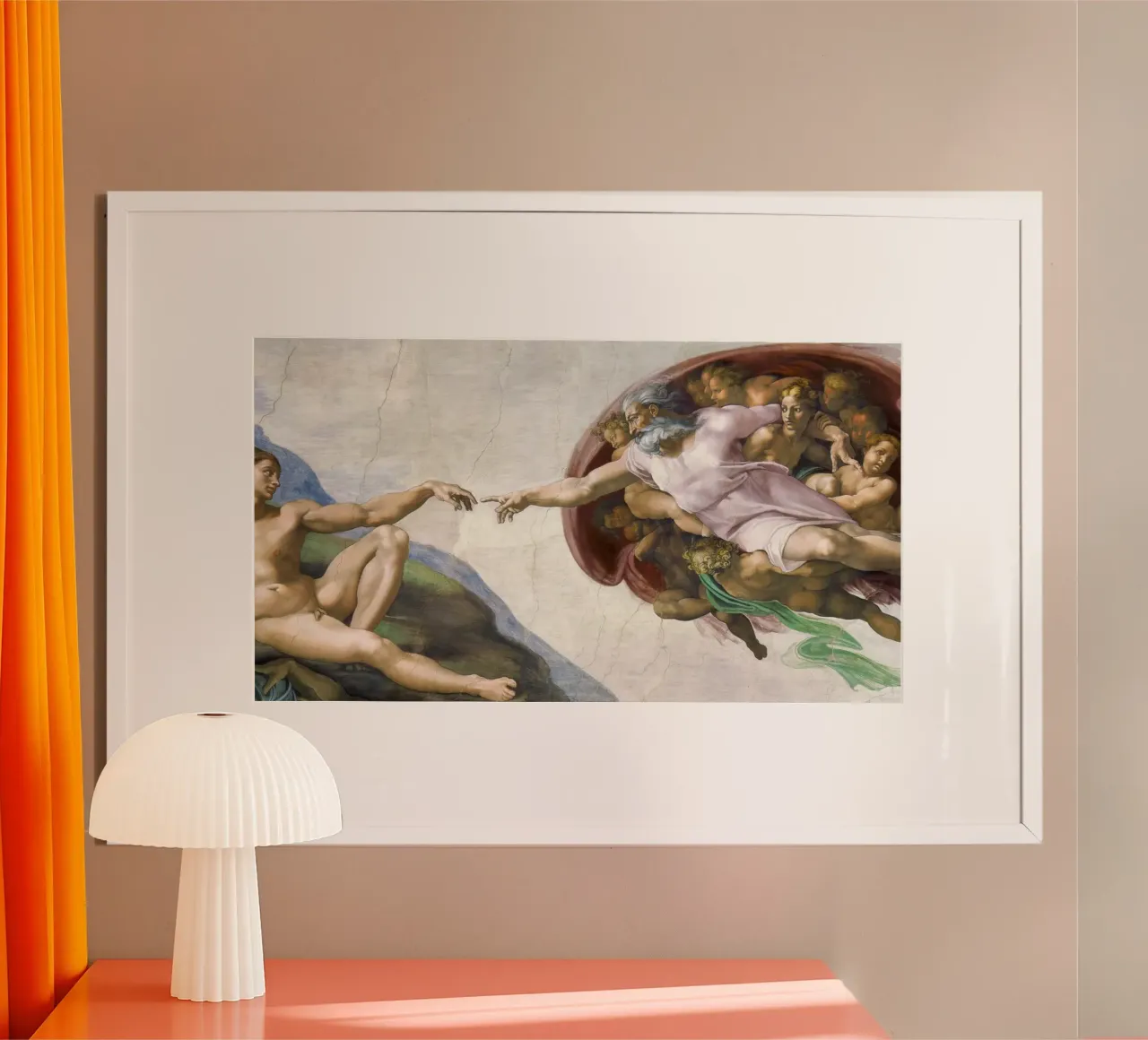 Michelangelo Buonarroti's The Creation of Adam poster da Venus Art