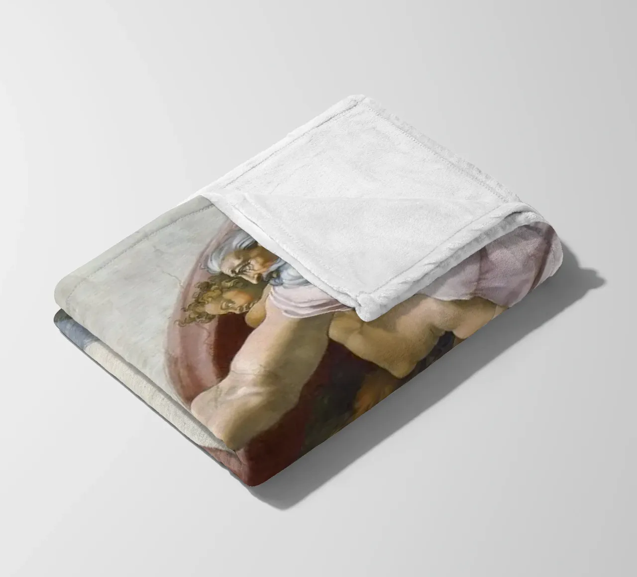 Michelangelo Buonarroti's The Creation of Adam coperta in pile da Venus Art