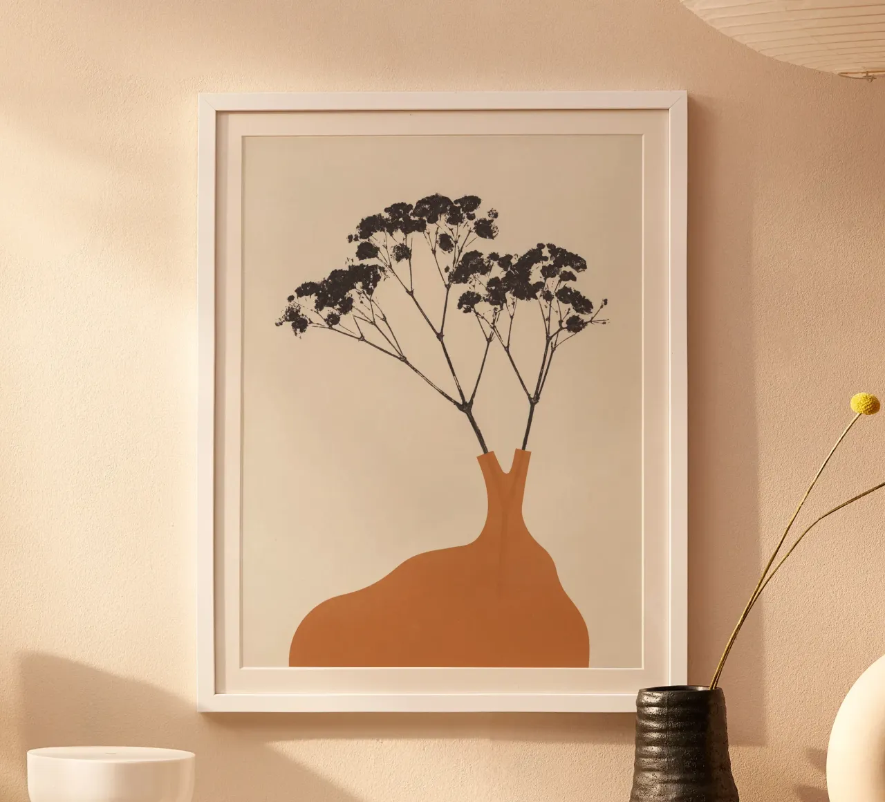 Gypsophila-Blüten #2 Poster mit Kunststoffrahmen von Alisa Galitsyna