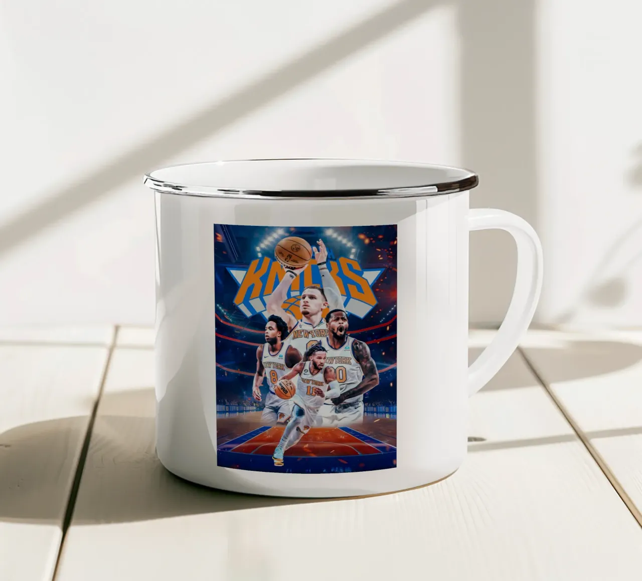 New York Knicks tazza in smalto da tenten
