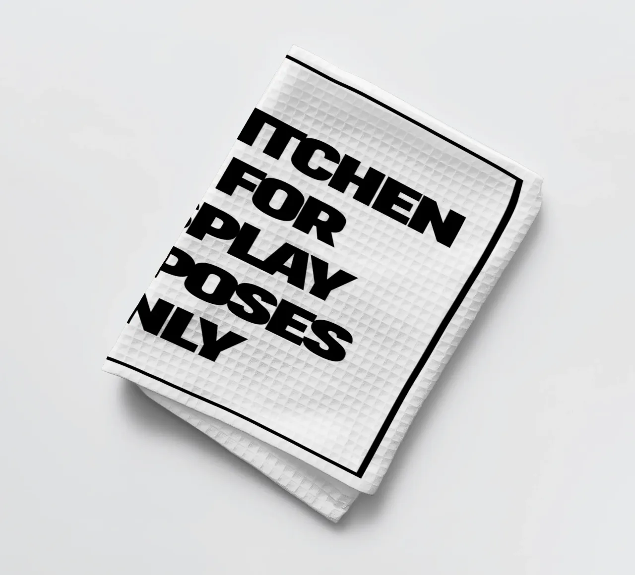 The Kitchen is for display purposes only canovaccio da cucina da TheGrumpyHomeDecor