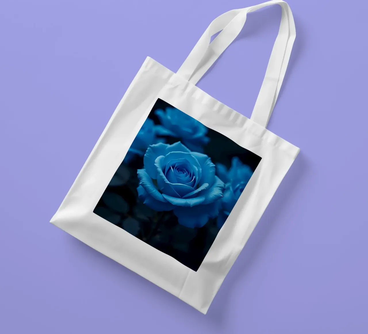 Rosa_blu_03 borsa in juta da Farb- und Blütenzauber by LK