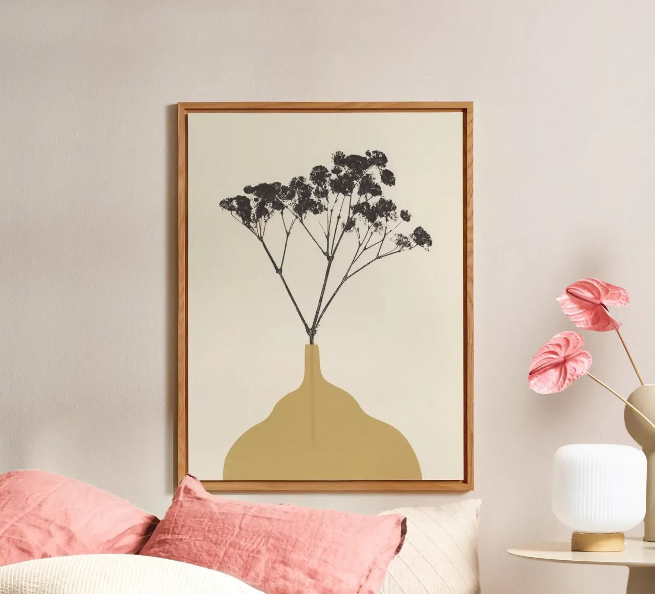 Fioriture di Gypsophila #1 alluminio dibond da Alisa Galitsyna