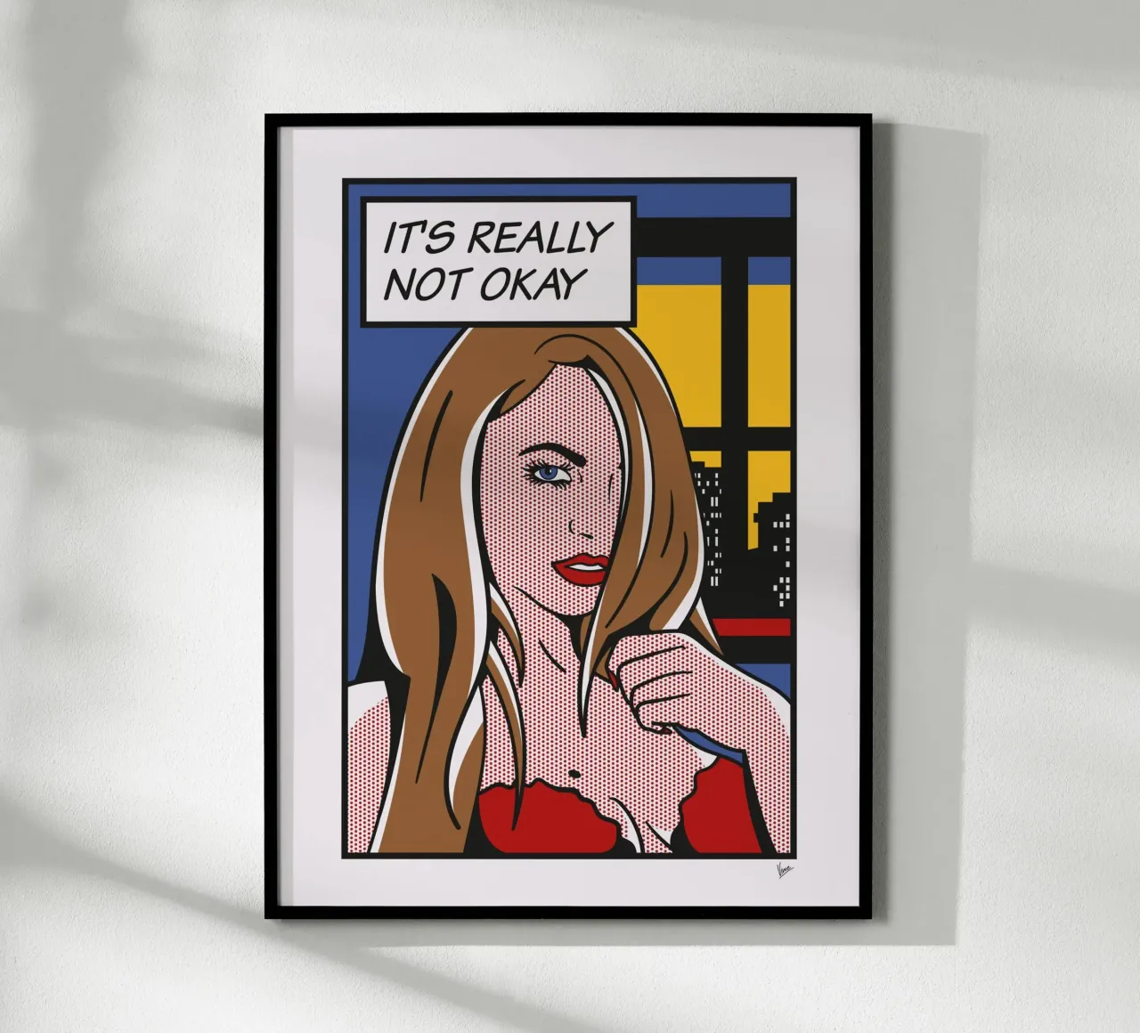 No004 Kimmy Granger-TGND poster con telaio in alluminio da Girl Next Door Fantasy Dramas