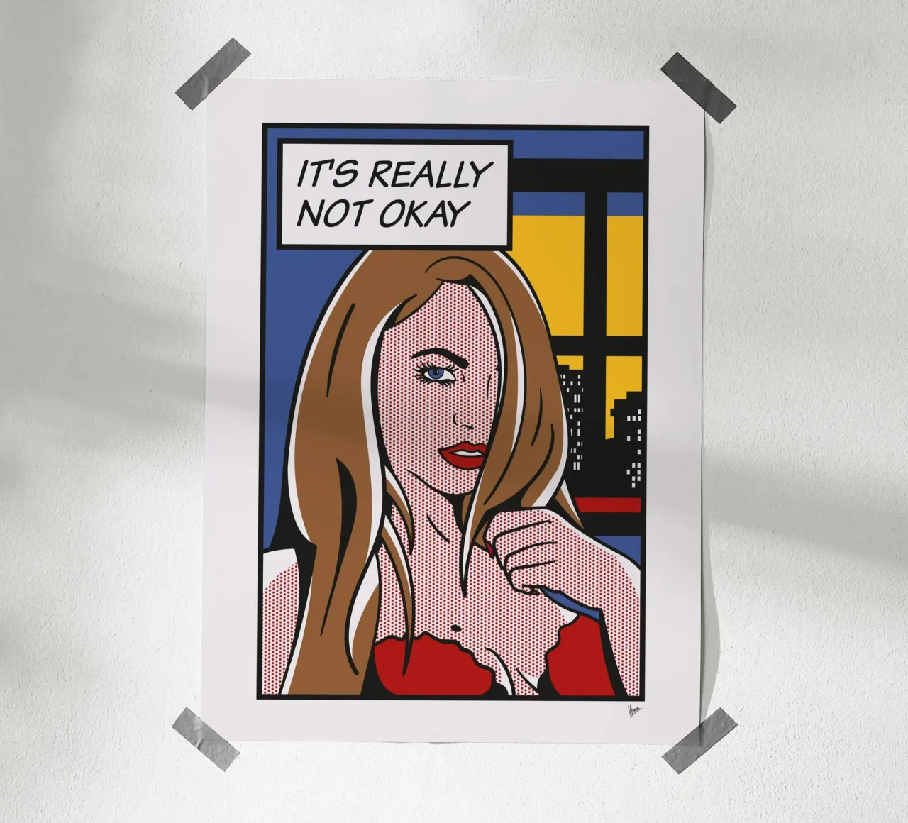 No004 Kimmy Granger-TGND poster con telaio in alluminio da Girl Next Door Fantasy Dramas