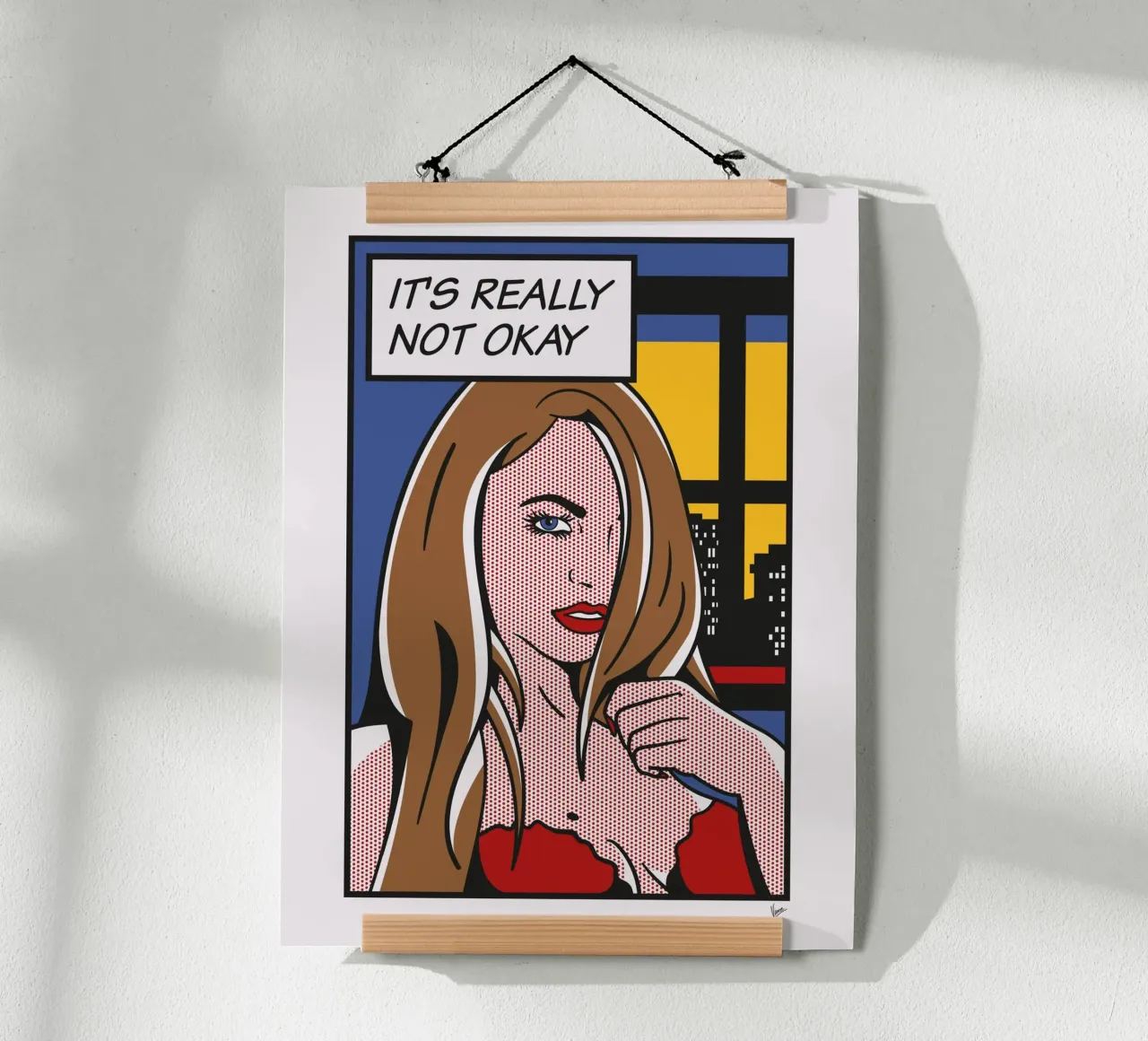 No004 Kimmy Granger-TGND poster con telaio in alluminio da Girl Next Door Fantasy Dramas
