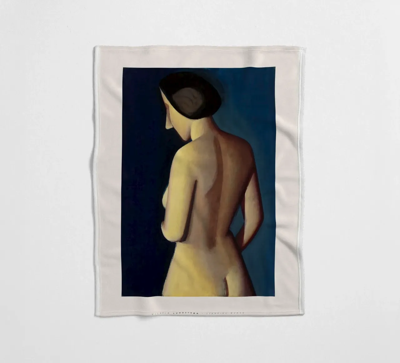 Vilhelm Lundstrom - Donna in piedi 01 coperta in pile da Old Masters