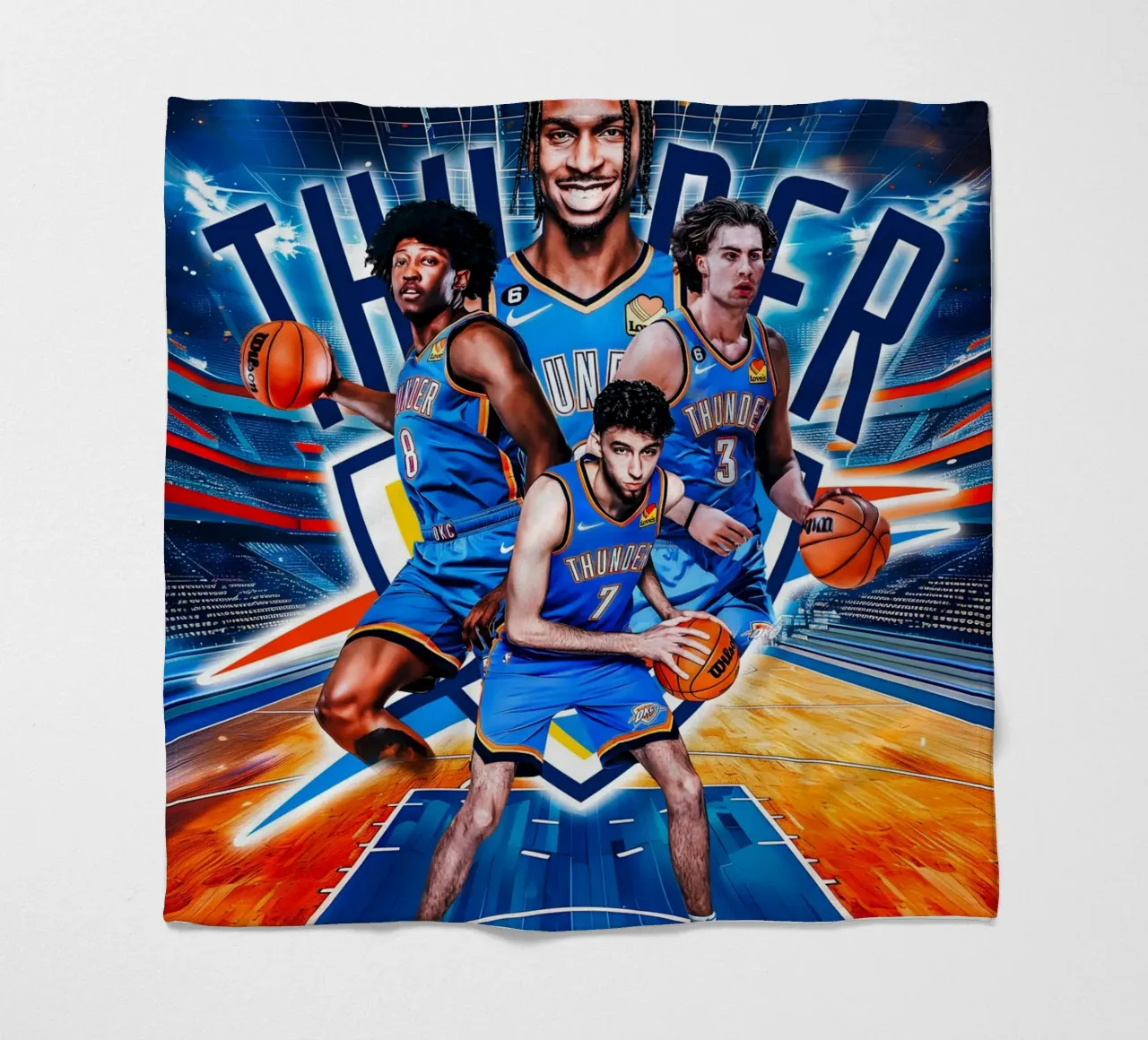 Oklahoma City Thunder coperta in pile da tenten