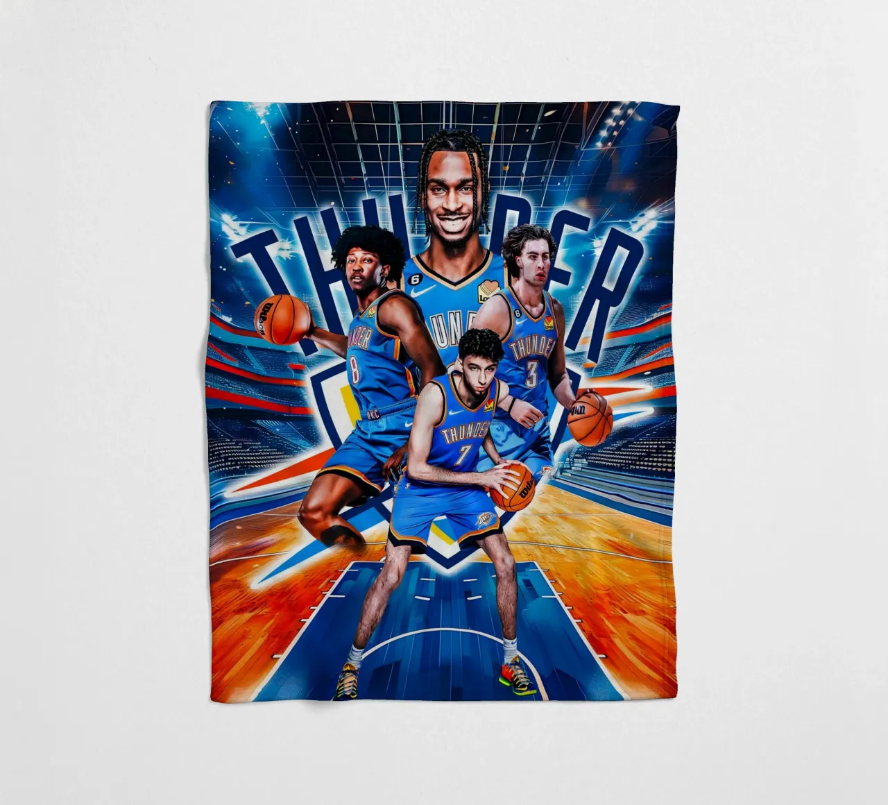 Oklahoma City Thunder coperta in pile da tenten