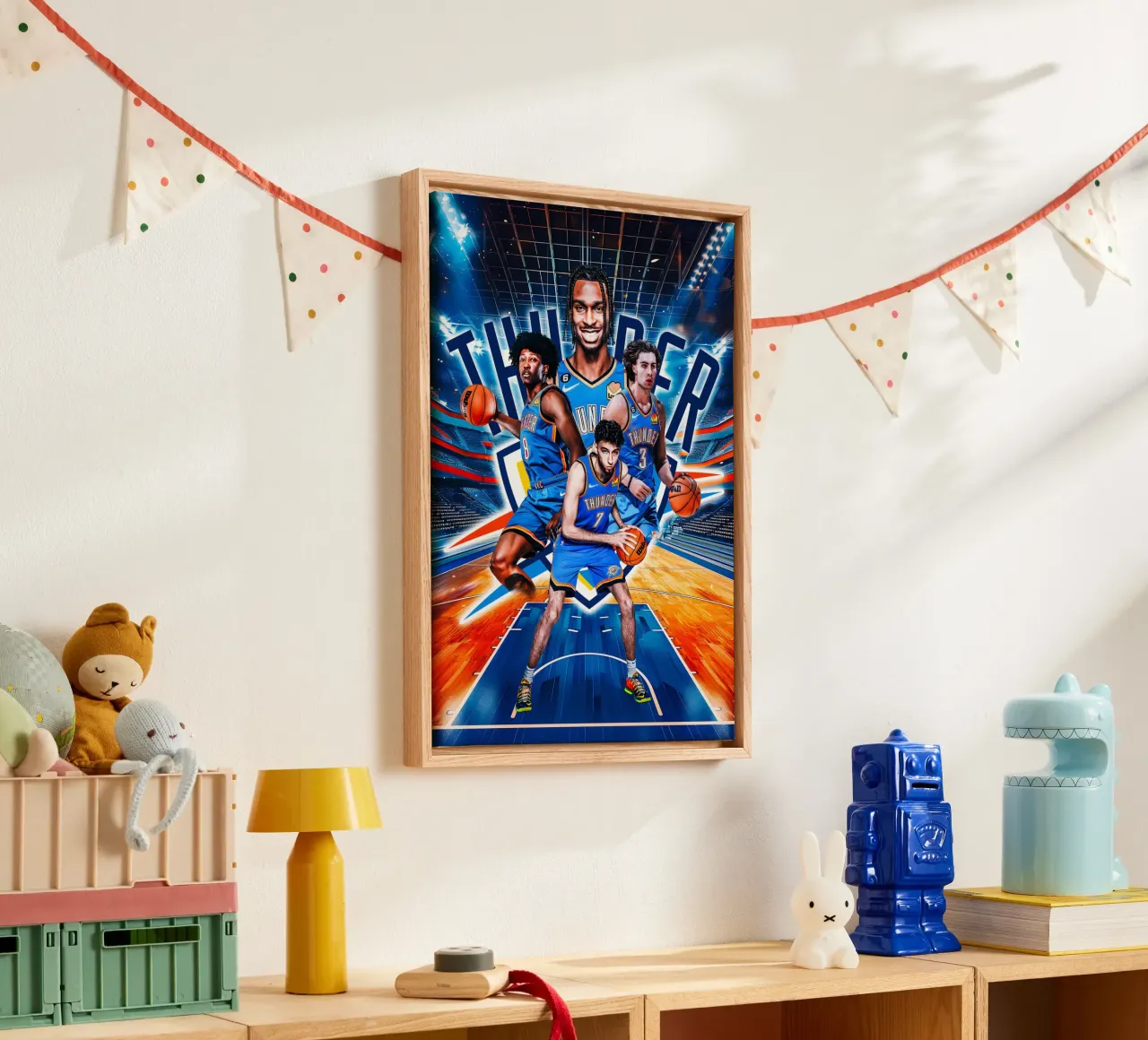 Oklahoma City Thunder tela con Cornice a cassetta da tenten