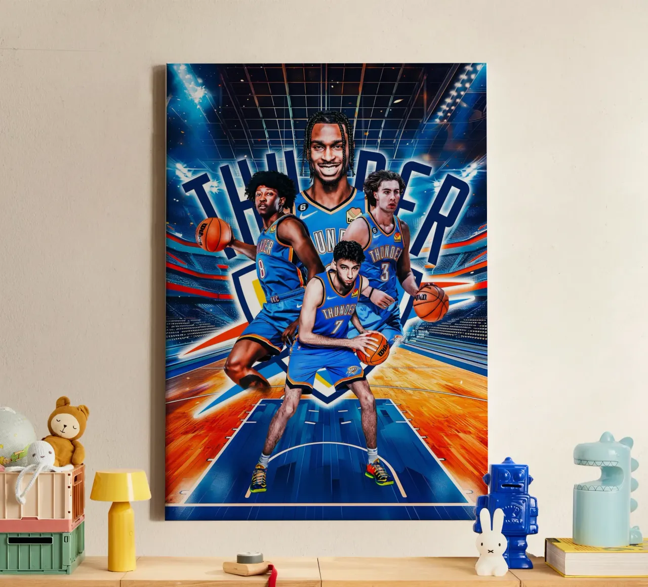 Oklahoma City Thunder tela con Cornice a cassetta da tenten