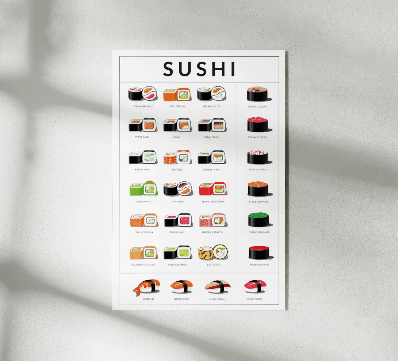 Sushi plexiglass da studiopicaprints