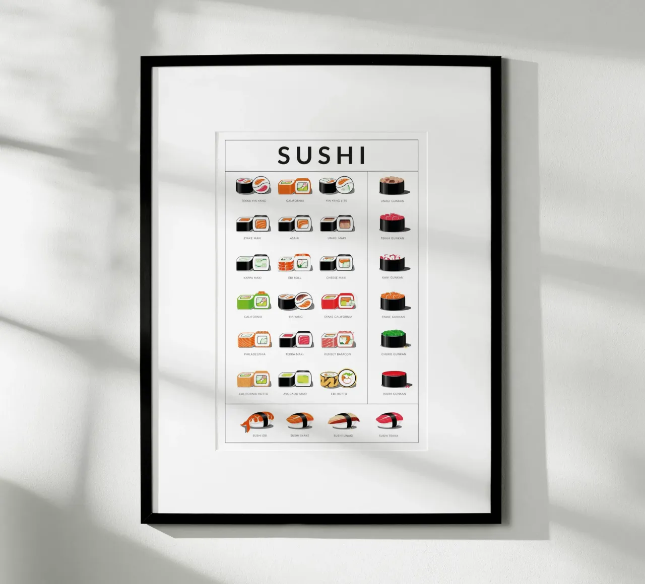 Sushi poster da studiopicaprints