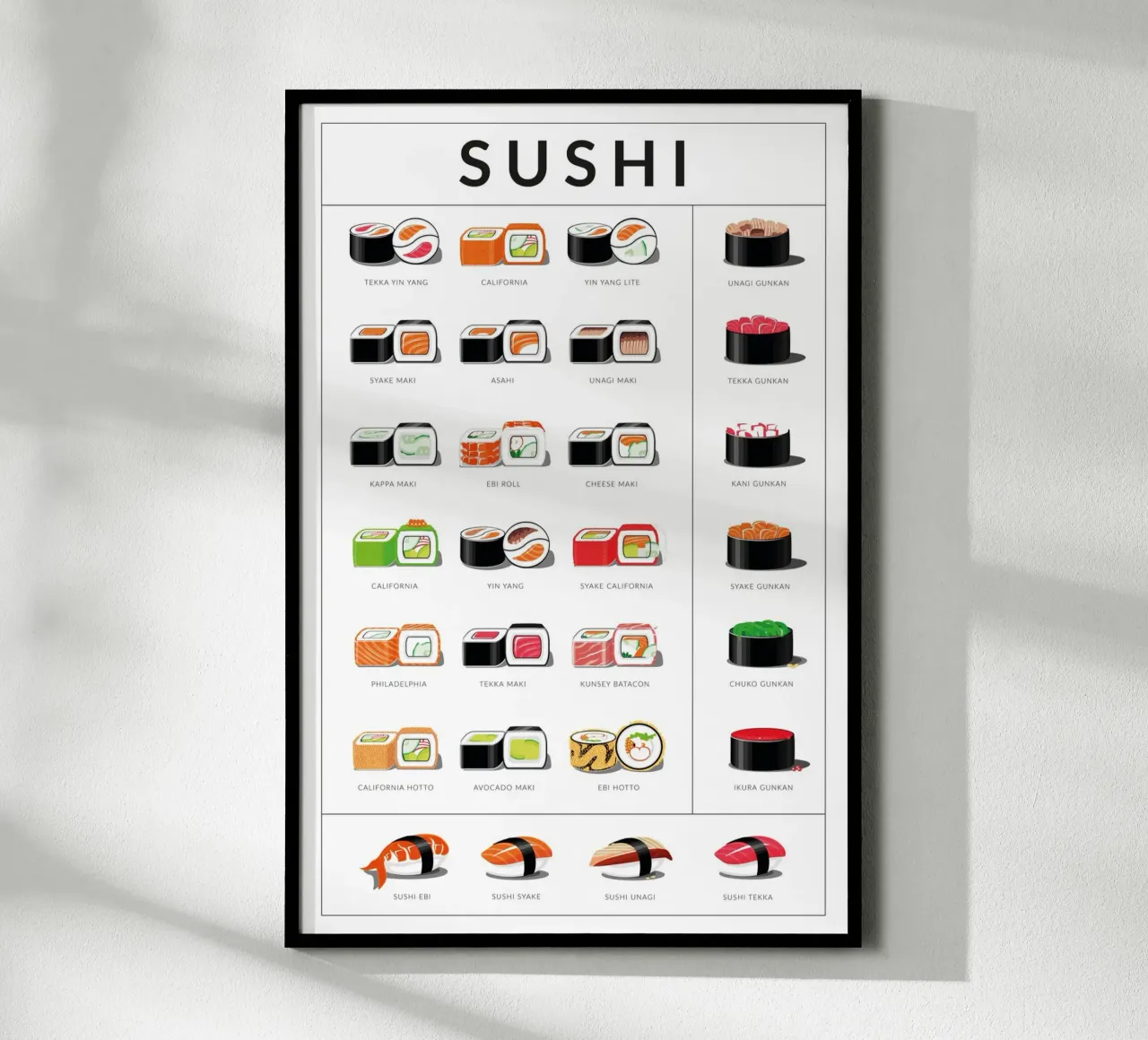 Sushi poster da studiopicaprints