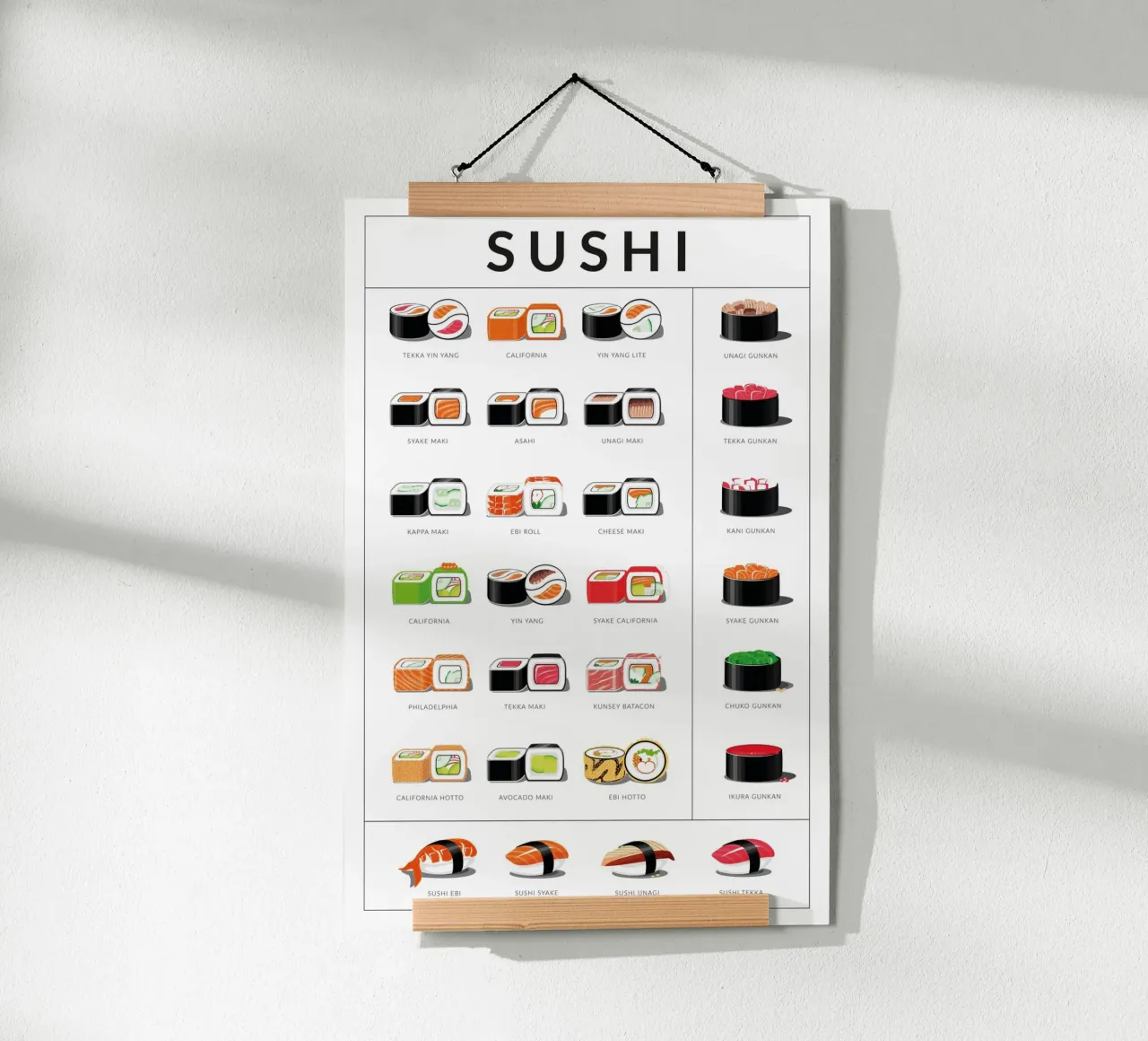 Sushi poster da studiopicaprints