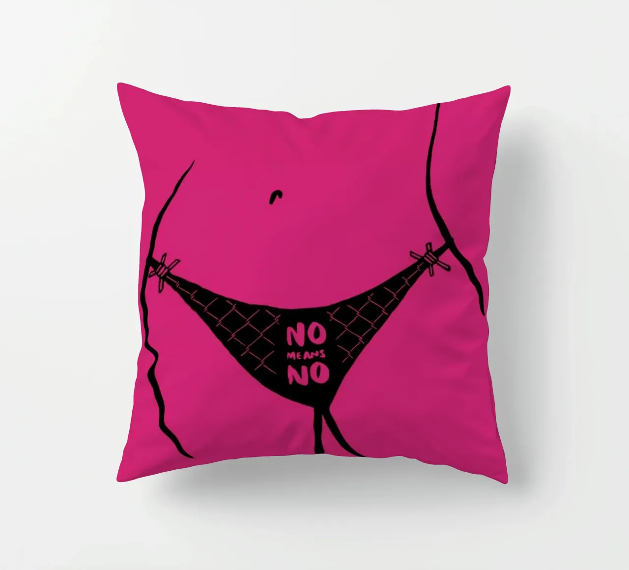 No Means No cuscino da Ninhol
