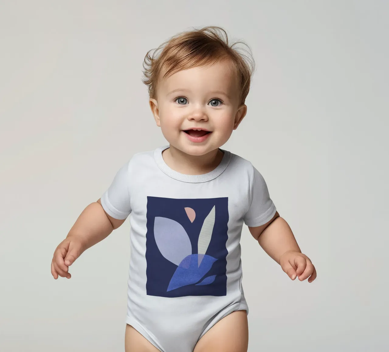 Bloemblaadjes #3 babyrompertje korte mouwen van Alisa Galitsyna