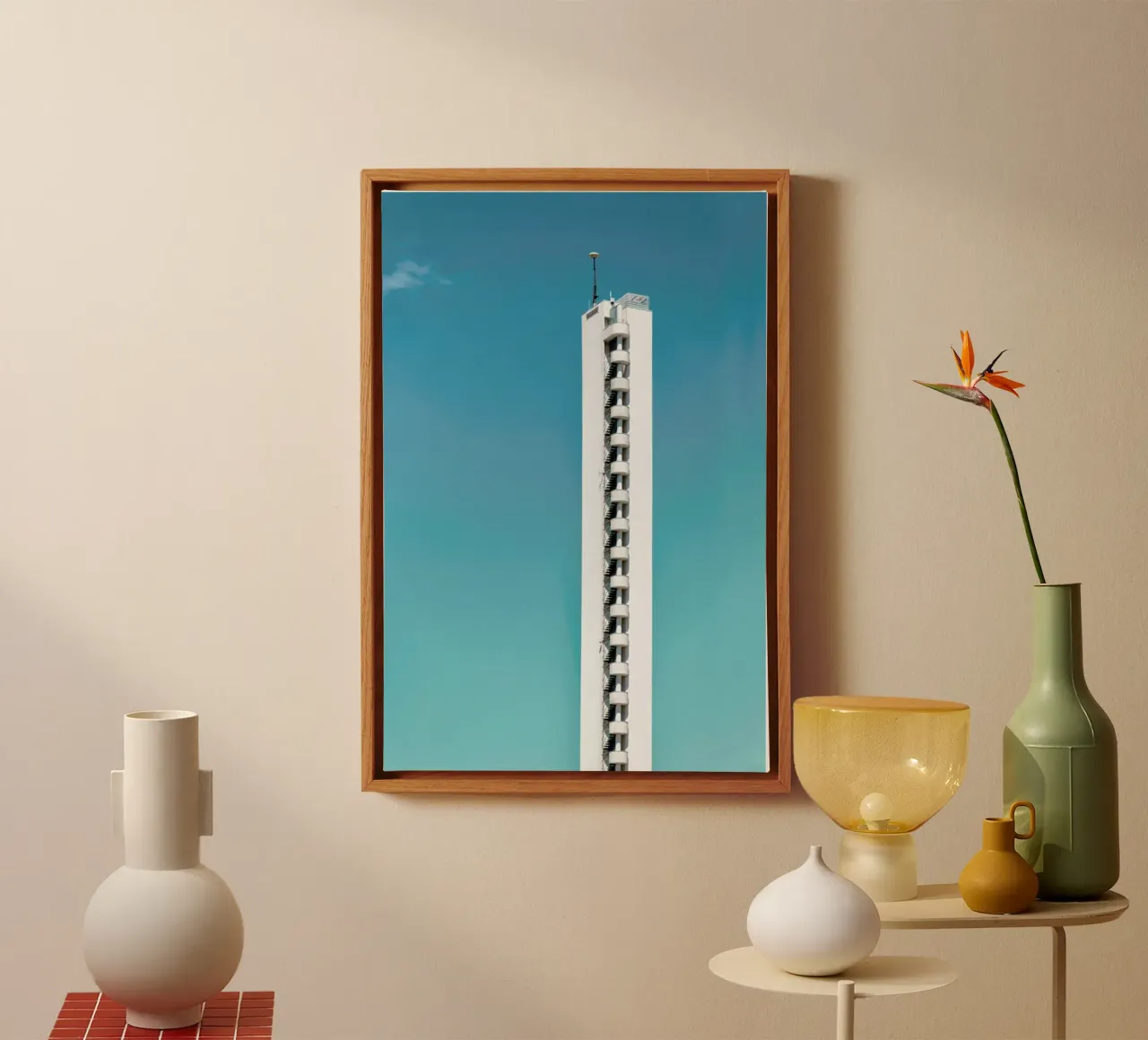 Olympic Tower 02 tela con Cornice a cassetta da Michael Belhadi