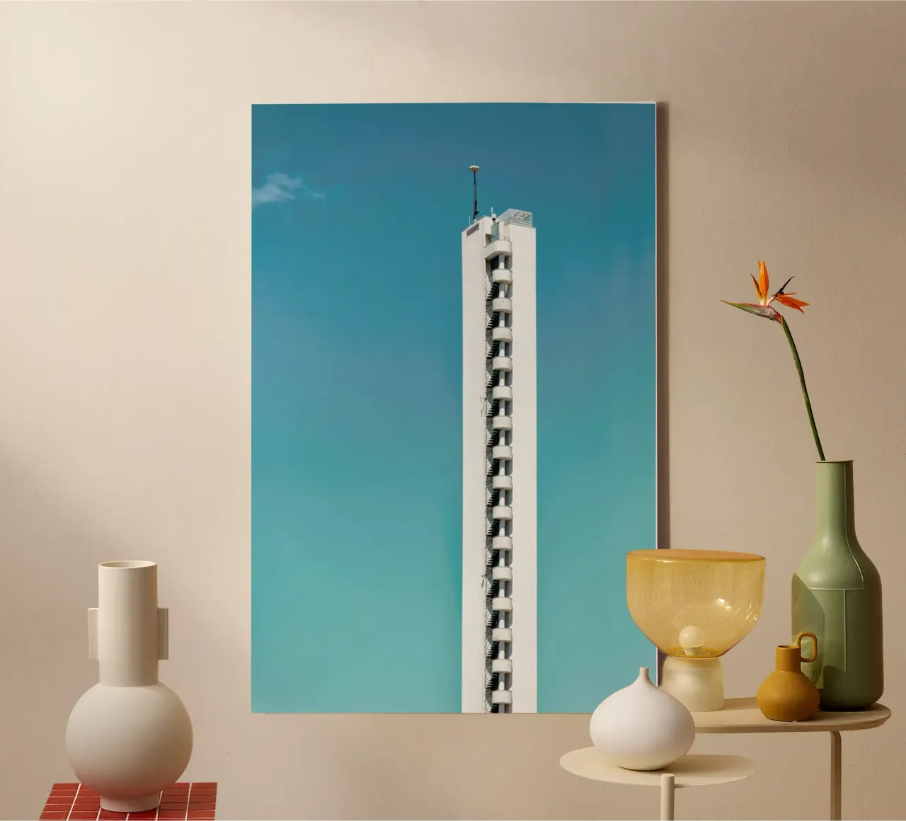 Olympic Tower 02 tela con Cornice a cassetta da Michael Belhadi