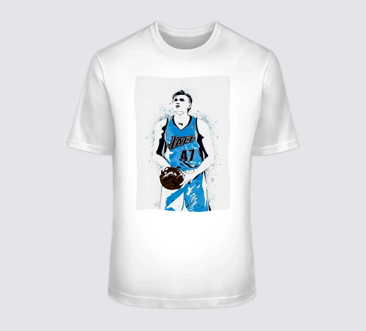 Andrei Kirilenko Utah Jazz t-shirt da tenten