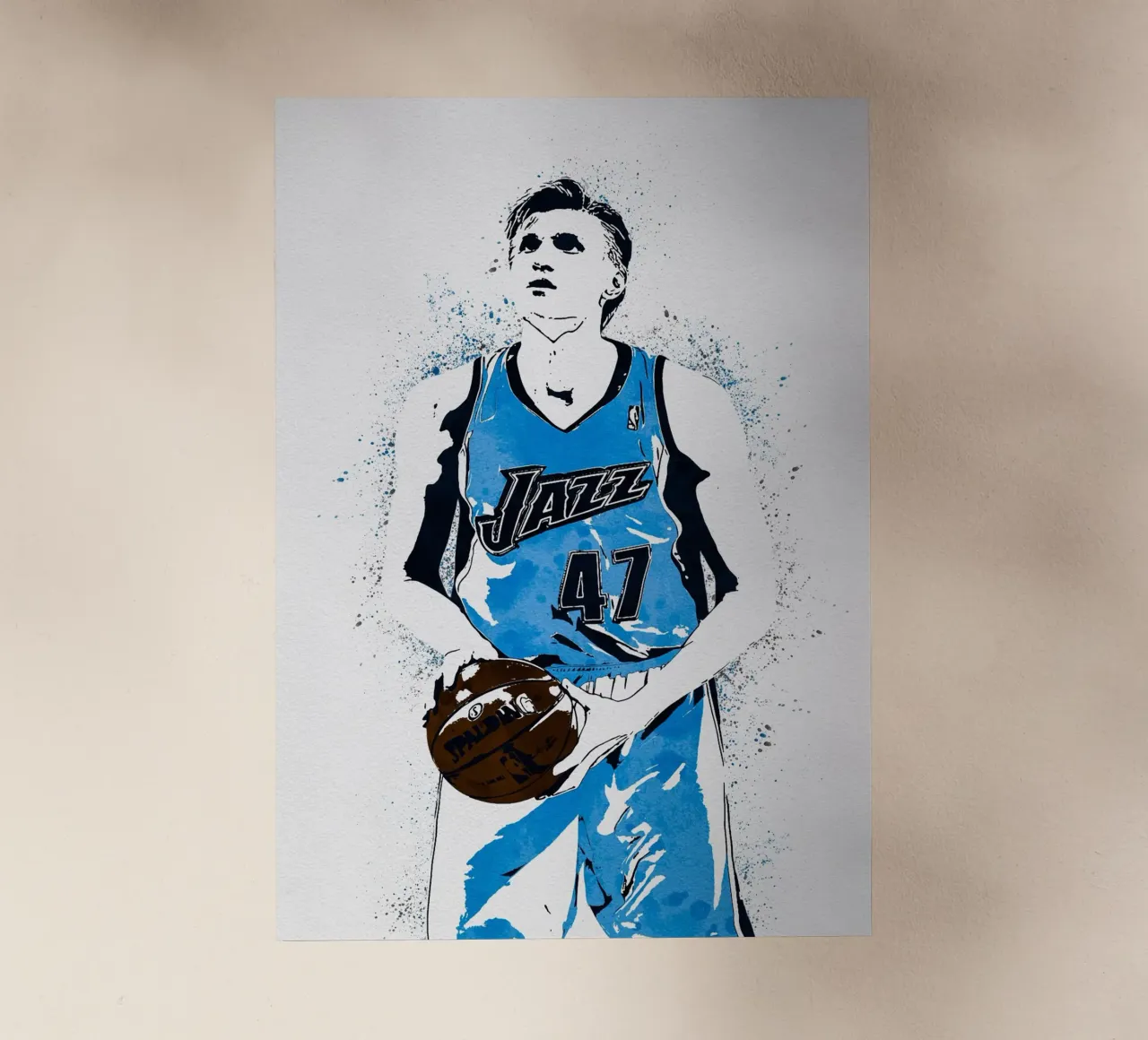 Andrei Kirilenko Utah Jazz pellicola backlit da tenten