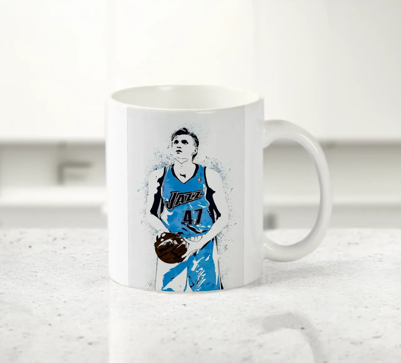 Andrei Kirilenko Utah Jazz tazza in ceramica da tenten