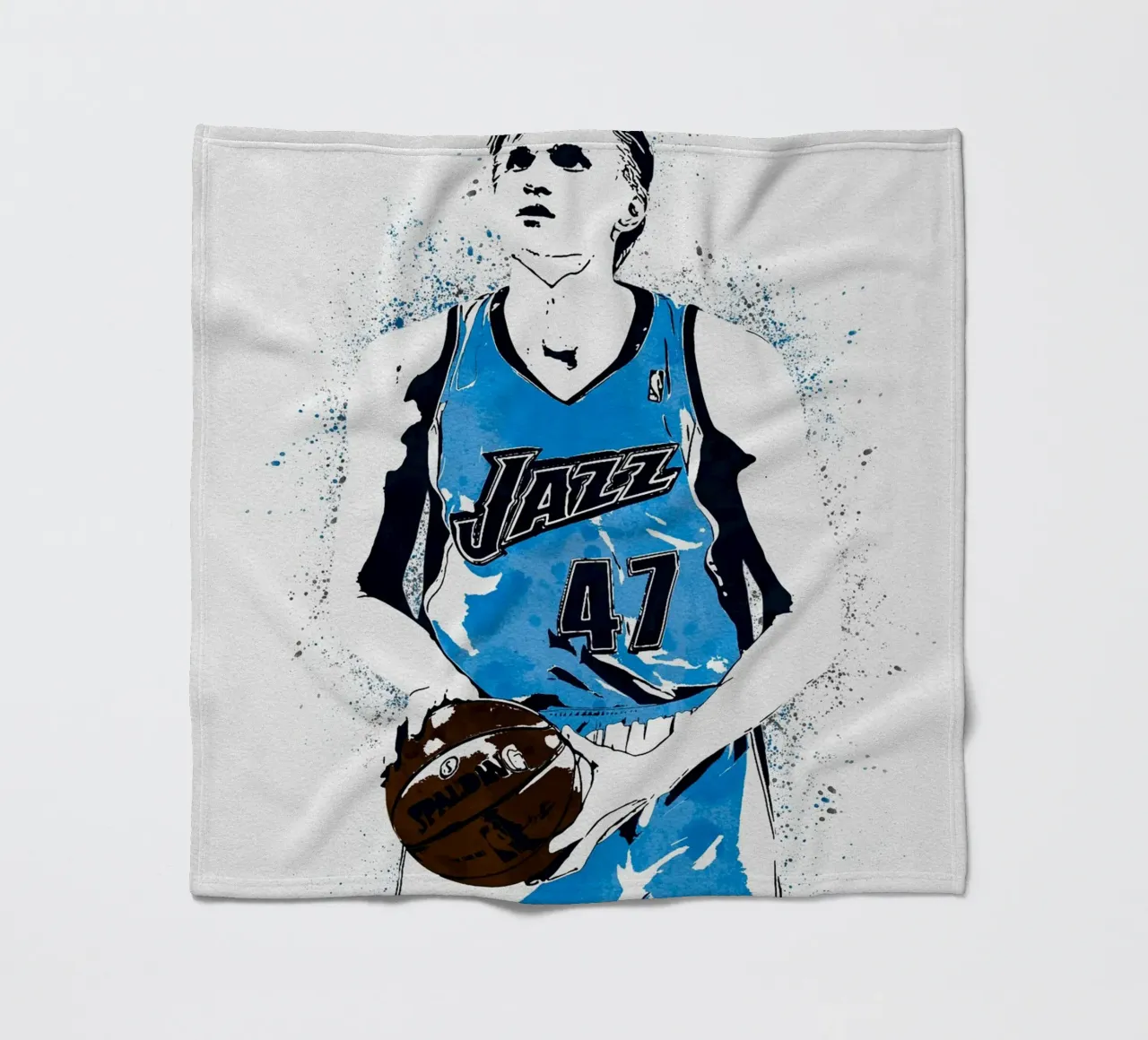 Andrei Kirilenko Utah Jazz coperta in pile da tenten