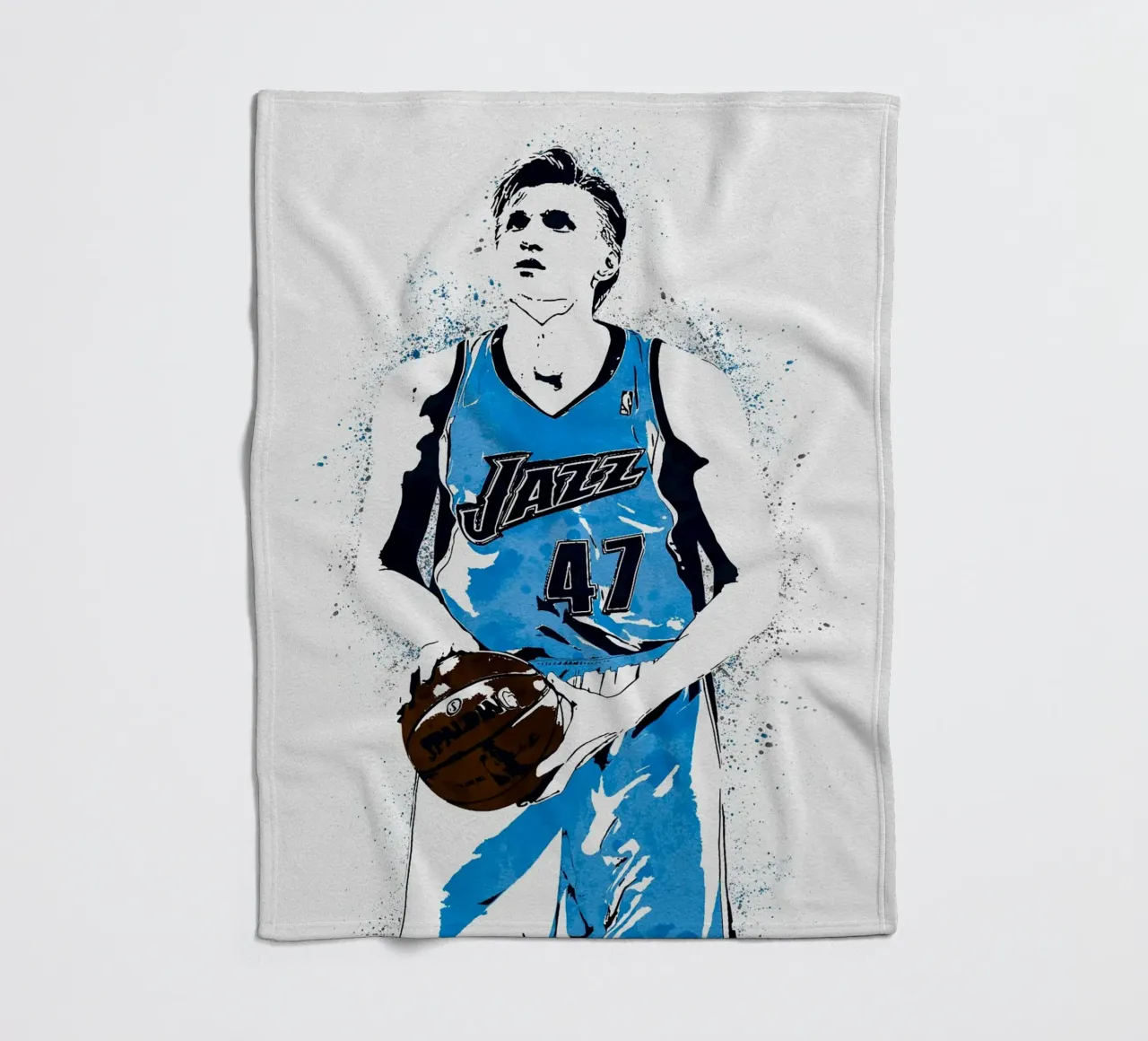 Andrei Kirilenko Utah Jazz coperta in pile da tenten