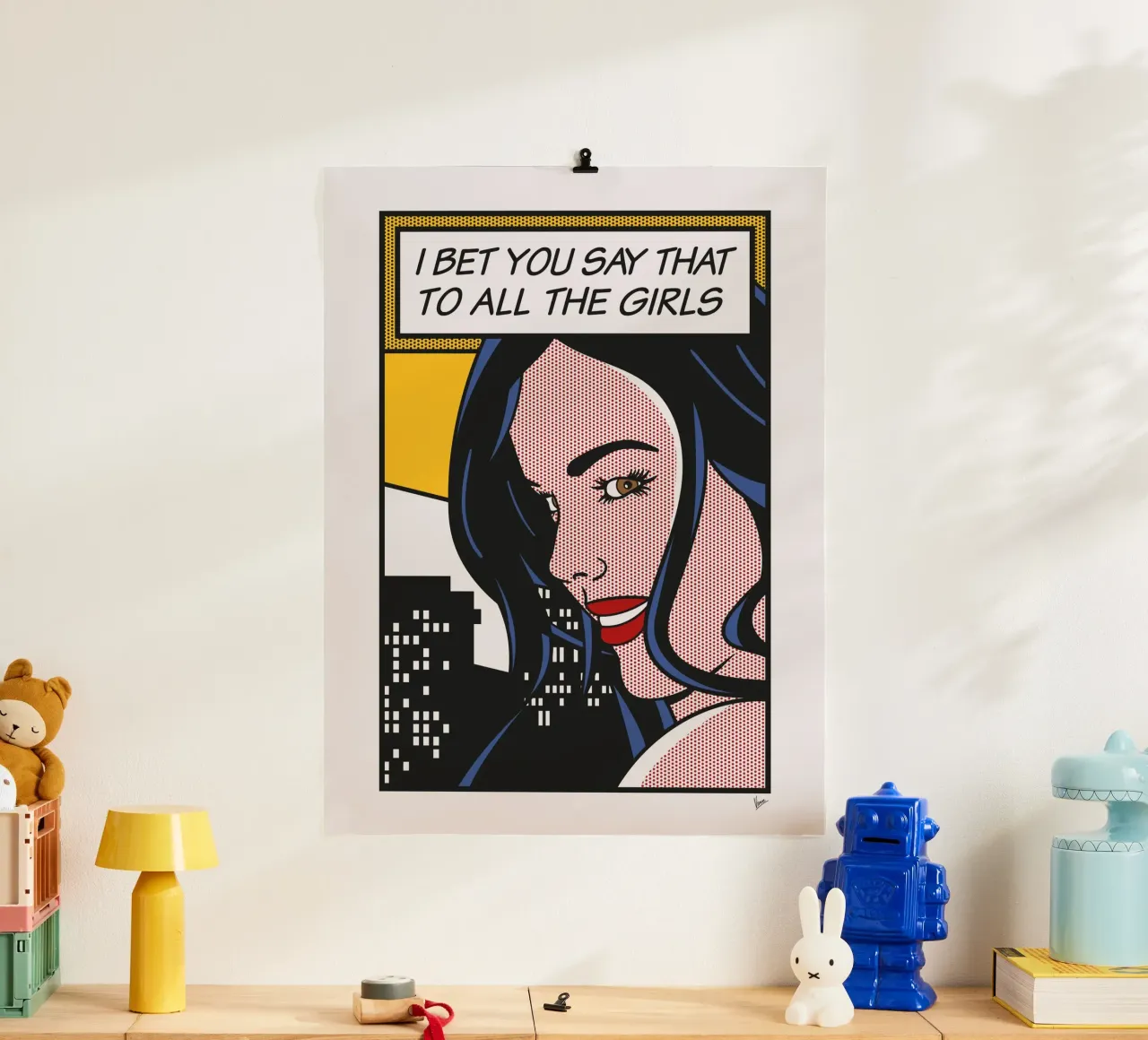 No017 Dillion Harper-TGND poster con telaio in alluminio da Girl Next Door Fantasy Dramas