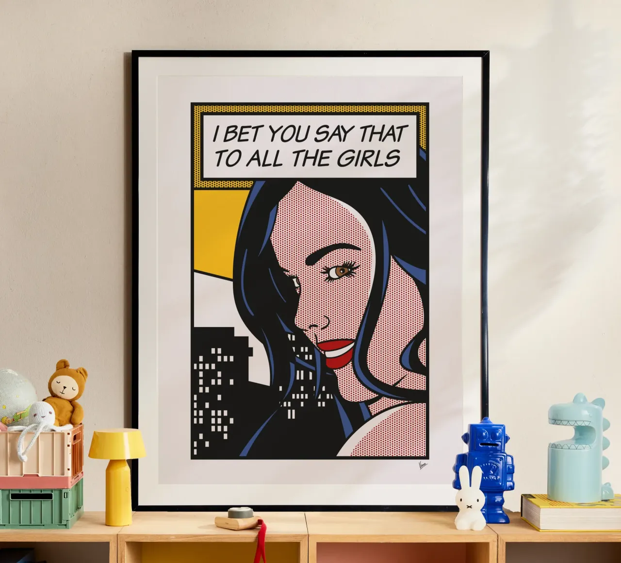 No017 Dillion Harper-TGND poster con telaio in alluminio da Girl Next Door Fantasy Dramas