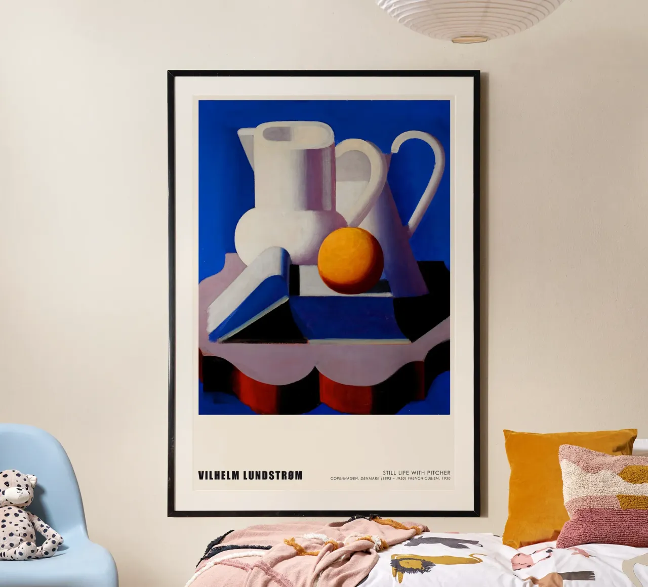 Vilhelm Lundstrom - Bodegón con jarra poster con marco de plástico de Old Masters