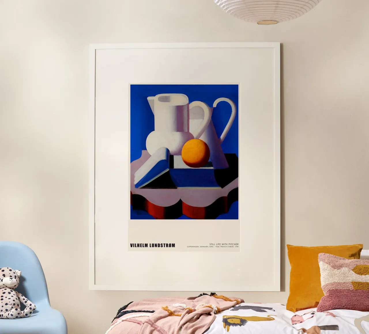 Vilhelm Lundstrom - Bodegón con jarra poster con marco de plástico de Old Masters