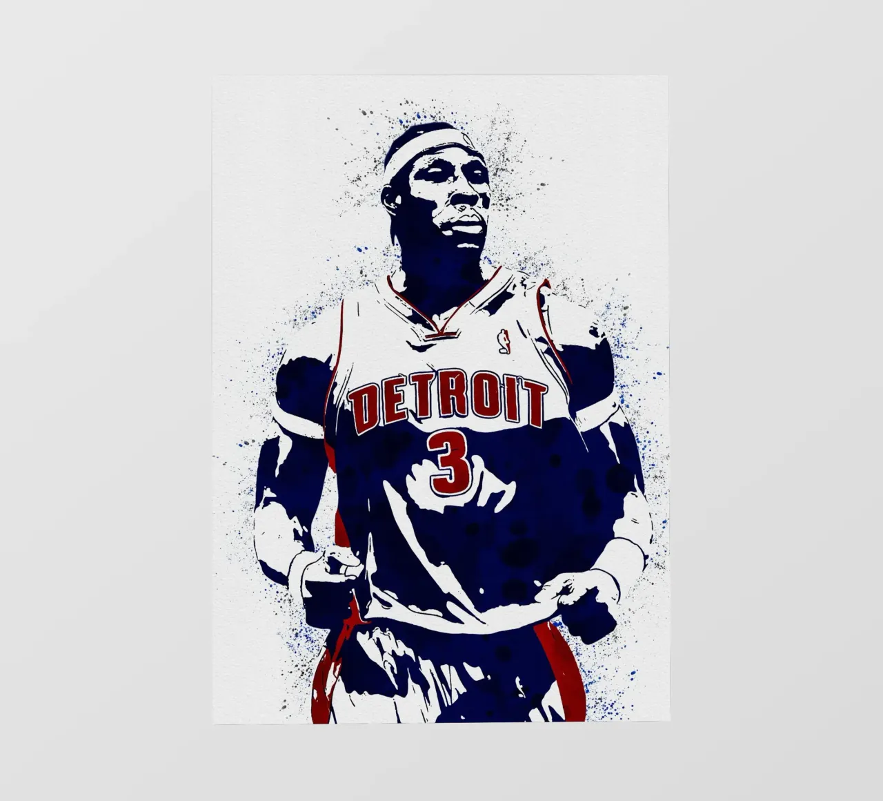 Ben Wallace Detroit Pistons 1 telo in pvc da tenten