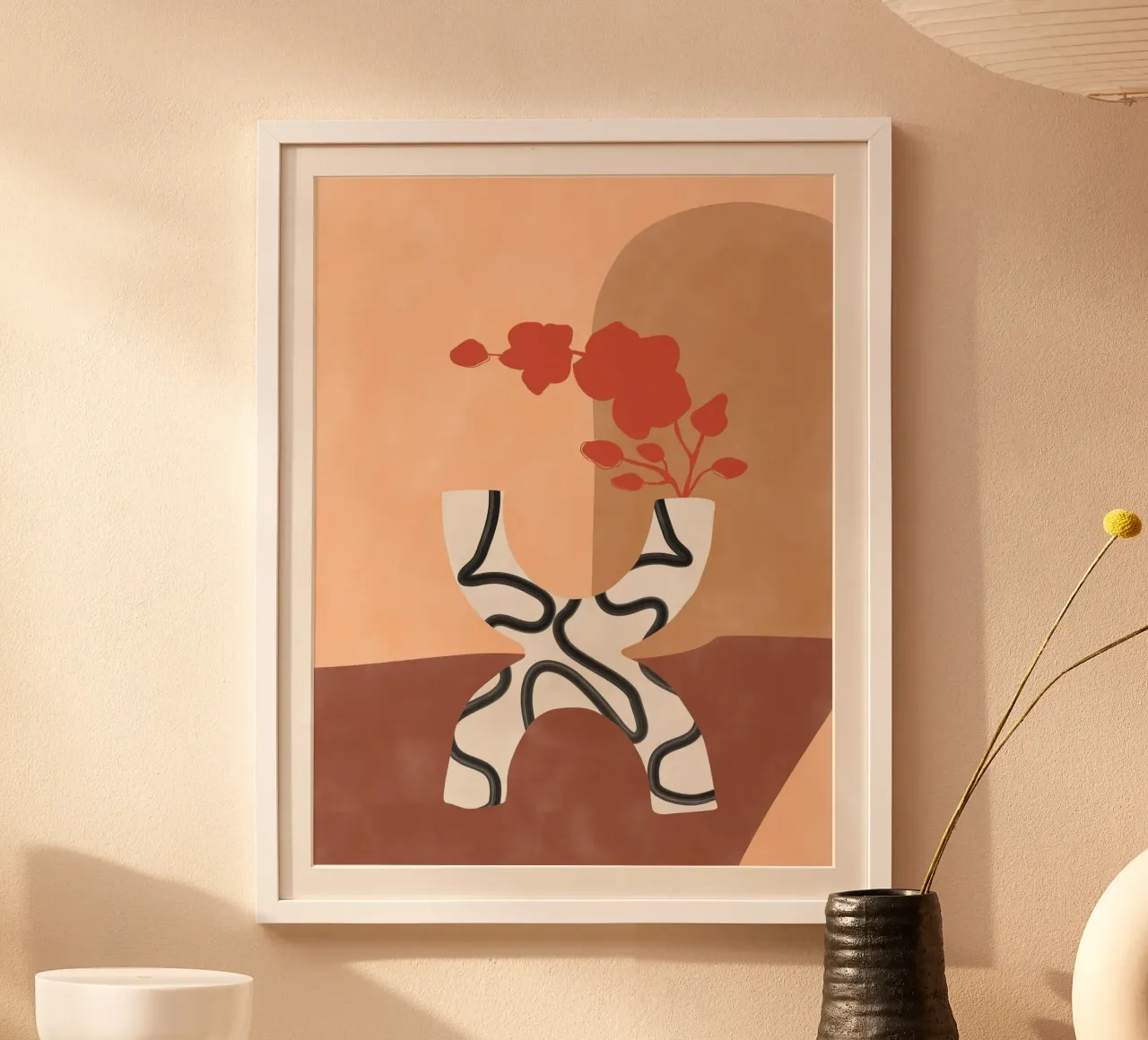 Vaso Eleganza Curva poster da Pictufy Sun & Spirit