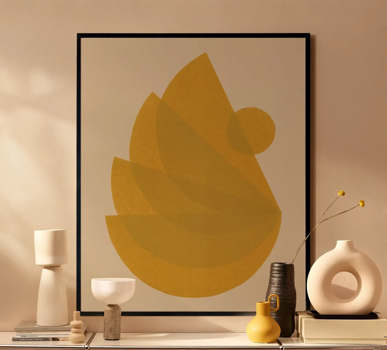 Equilibrio Sbilanciamento #1 poster con telaio in alluminio da Alisa Galitsyna