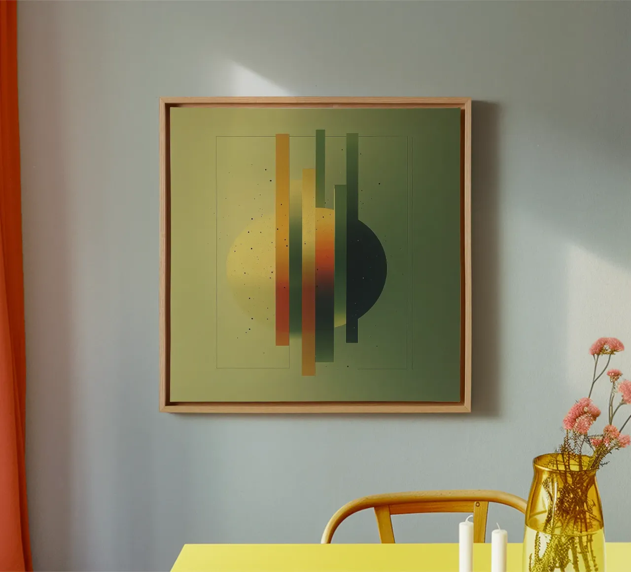 Abstract geometrisch retro modern ontwerp canvas van Little Things