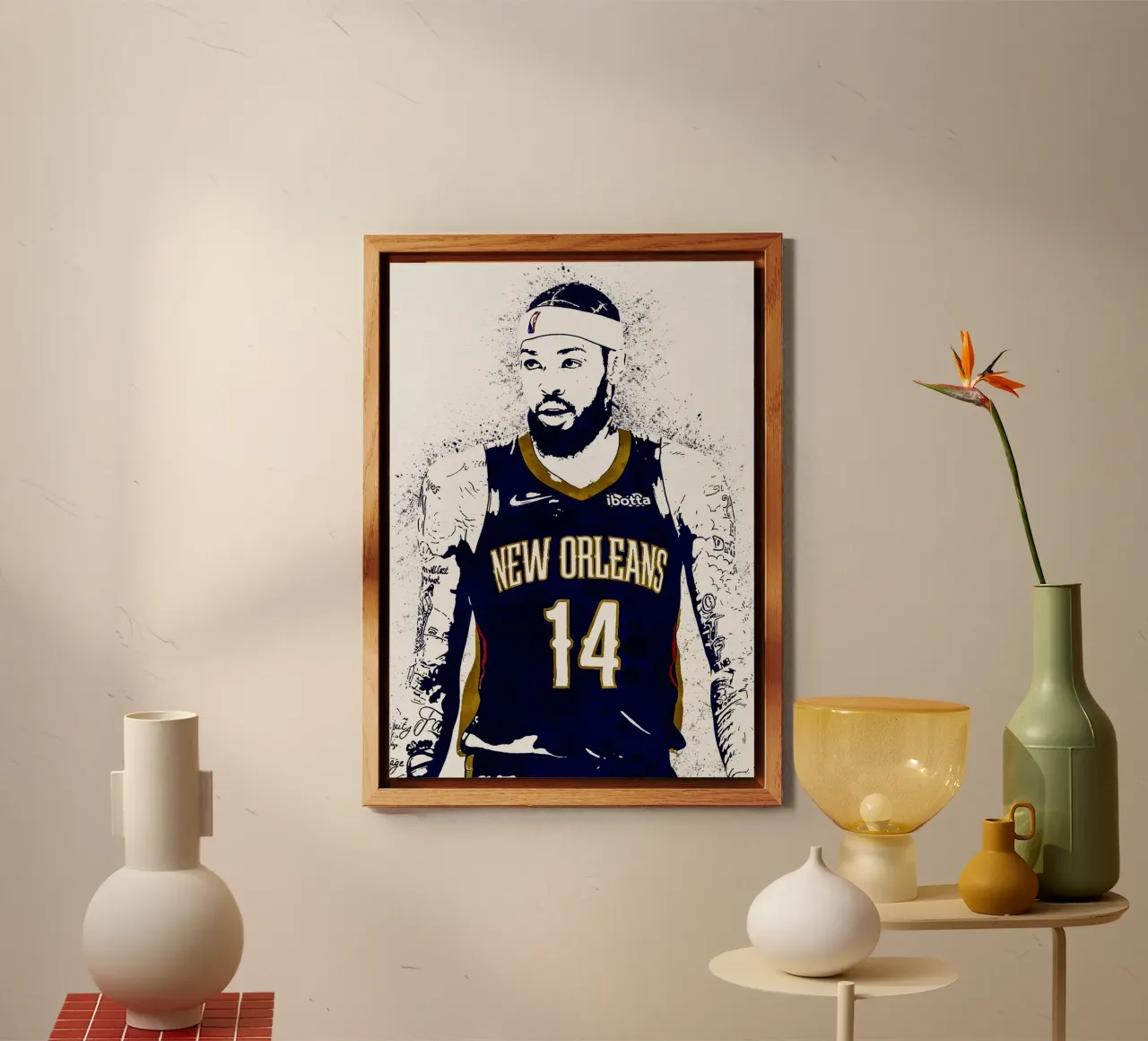 Brandon Ingram New Orleans Pelicans alluminio dibond da tenten