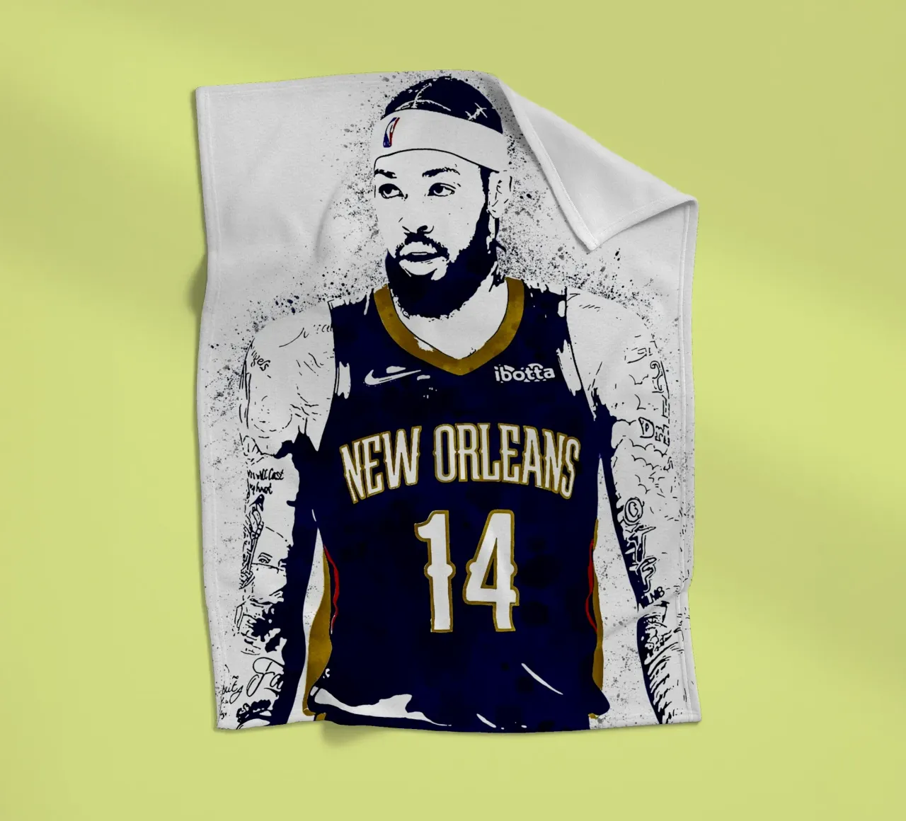 Brandon Ingram New Orleans Pelicans coperta in pile da tenten
