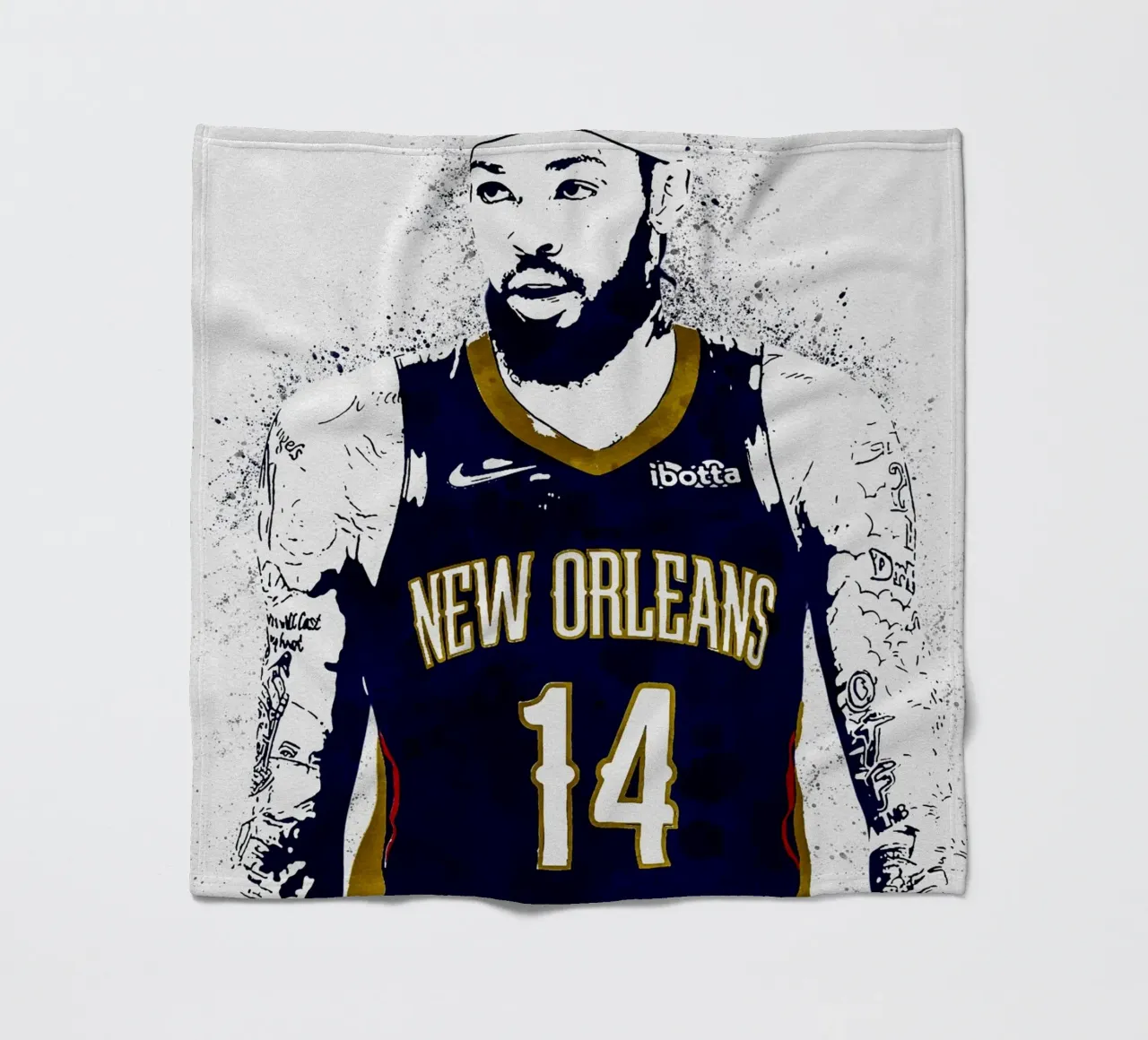 Brandon Ingram New Orleans Pelicans coperta in pile da tenten