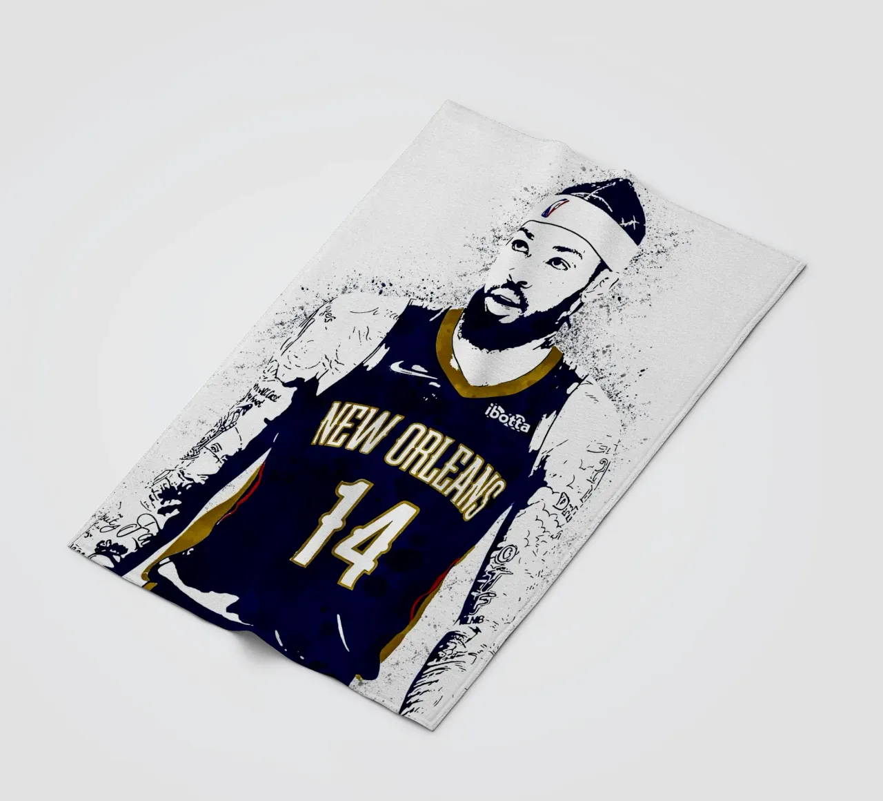 Brandon Ingram New Orleans Pelicans coperta in pile da tenten