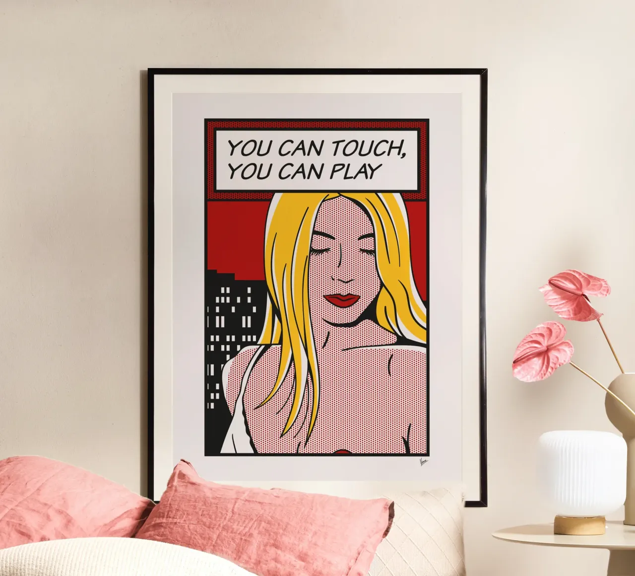 No039 Gina Gerson-TGND poster con telaio in plastica da Girl Next Door Fantasy Dramas