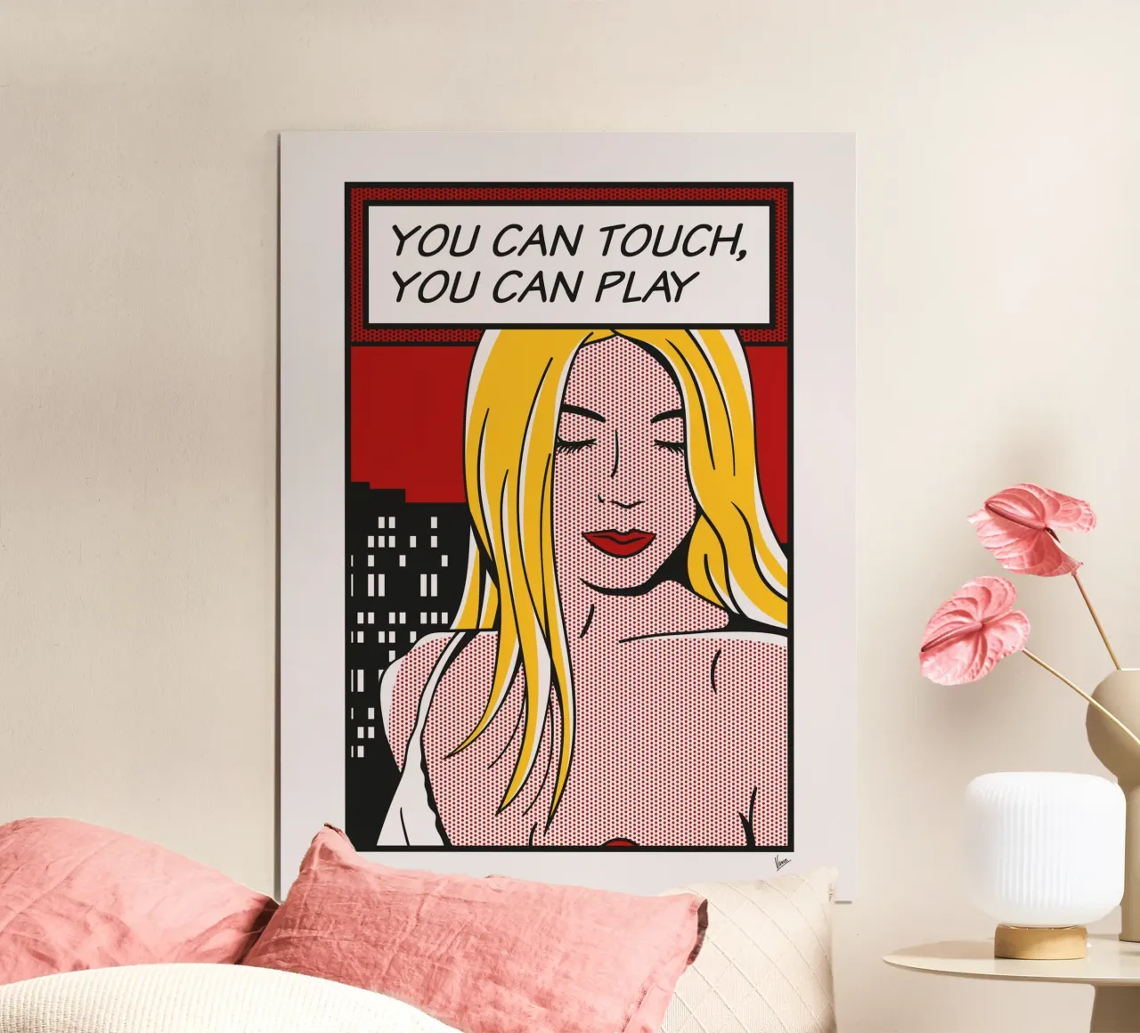 No039 Gina Gerson-TGND poster con telaio in plastica da Girl Next Door Fantasy Dramas