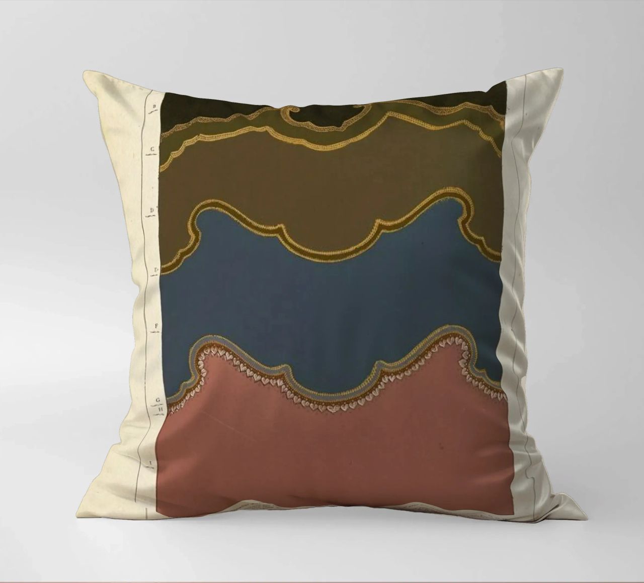 Tenture murale, L'harmonie des couleurs, 1815 - Édouard Guichard coussin de Artokoloro Quint Lox Ltd